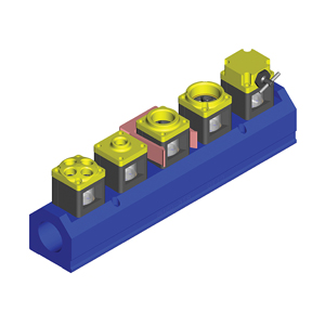 Anodized Aluminum Manifolds with Flow Monitor